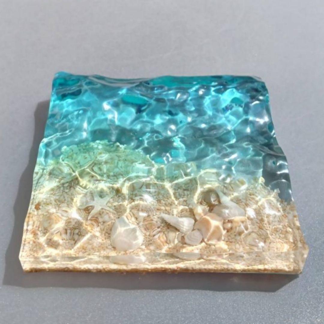 海のかけら No.2119 】エポキシレジン オーシャンアート レジンアート
