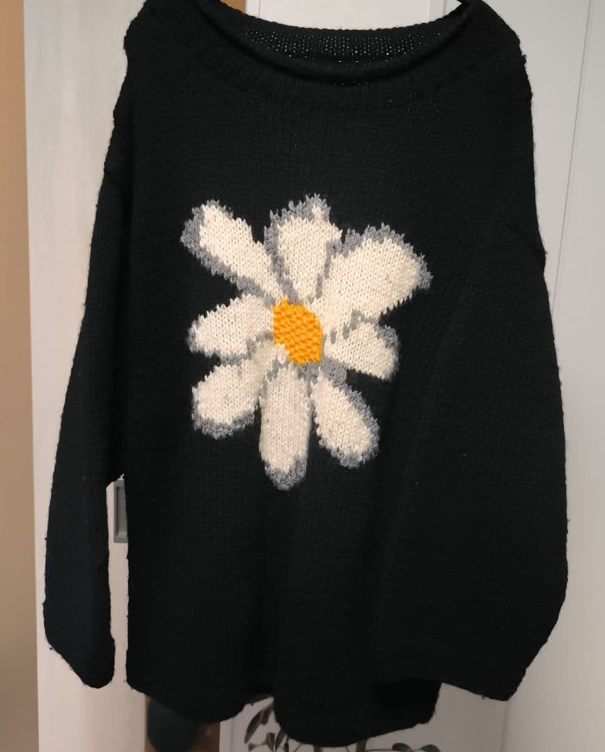 【美品】 マクマホンニッティングミルズ ロールニット 花柄