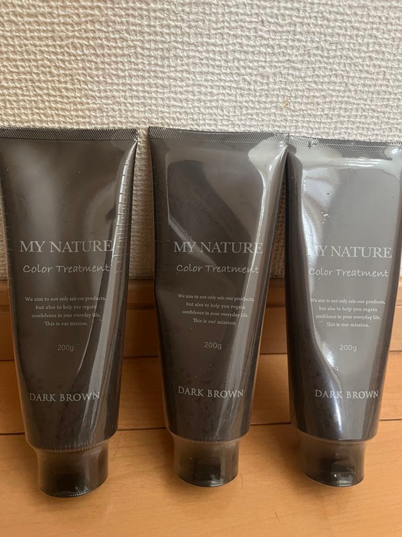 MY NATURE カラートリートメント ダークブラウン 3本セット