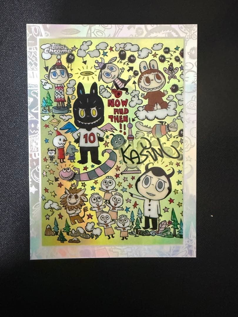 topps Labubu chrome TM01 プリントサイン　ラブブ