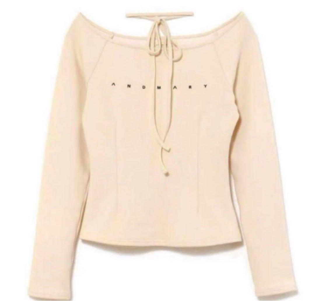 【匿名配送】andmary Mary logo choker tops