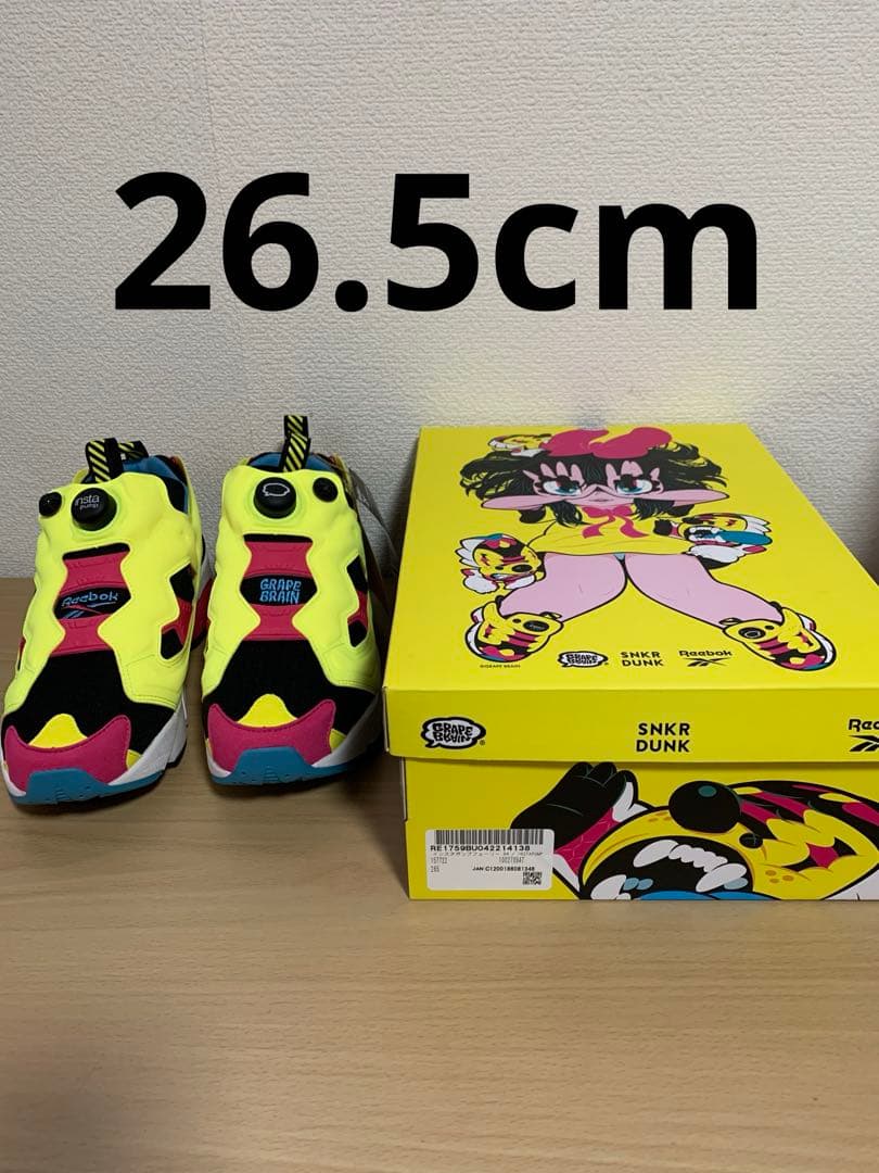 【26.5㎝】Reebok ポンプフューリー GRAPE BRAIN ソフビなし 26.5㎝】Reebok ポンプフューリー GRAPE BRAIN ソフビなし