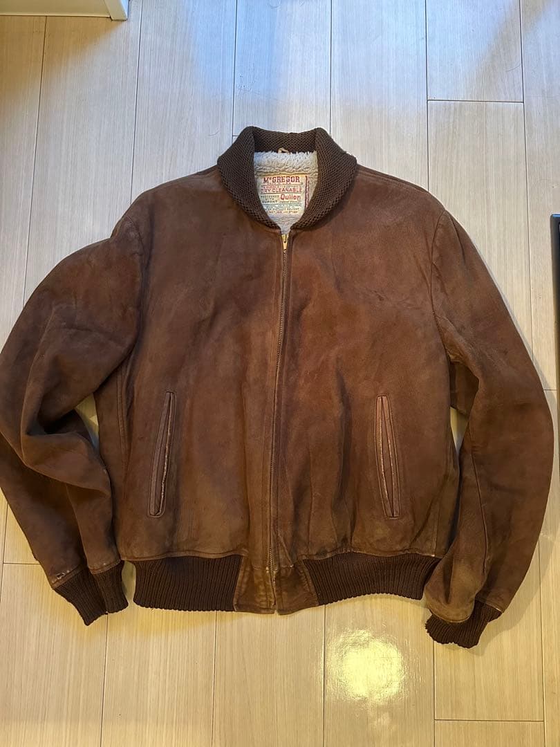 Vintage 60s M'GREGOR スエード スタジャン ブラウン