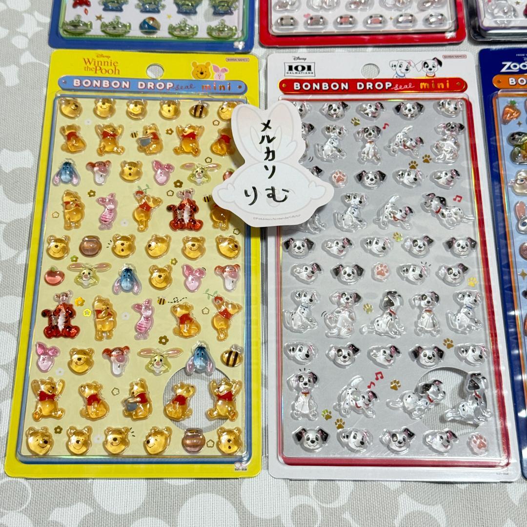 購入後24時間以内発送〉ディズニー 新作 ボンボンドロップ シール ミニ