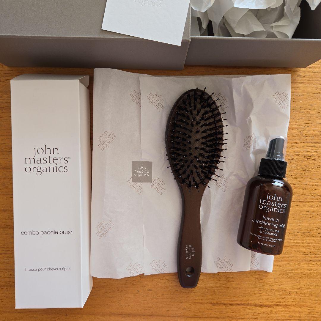 【ジョンマスター】コンボパドルブラシ＋G&Cリーブインコンディショニングミスト