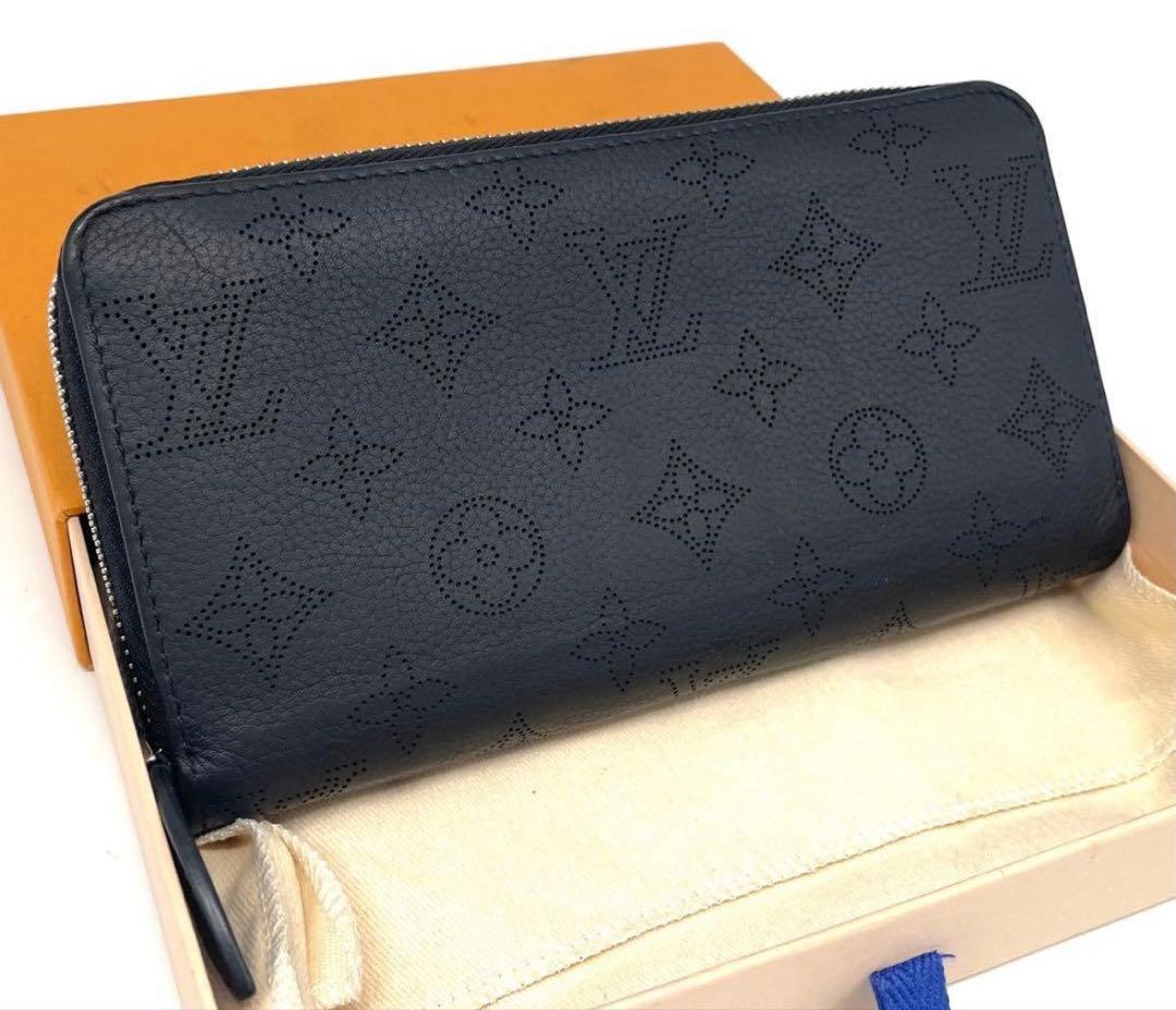 ルイ・ヴィトン マヒナ ジッピーウォレット 長財布 ルイヴィトン 長財布 レディース マヒナ ジッピー・ウォレット ブルー