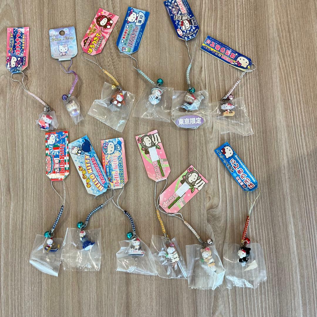 ご当地　ハローキティ キティ　12個　ストラップ セット 未使用