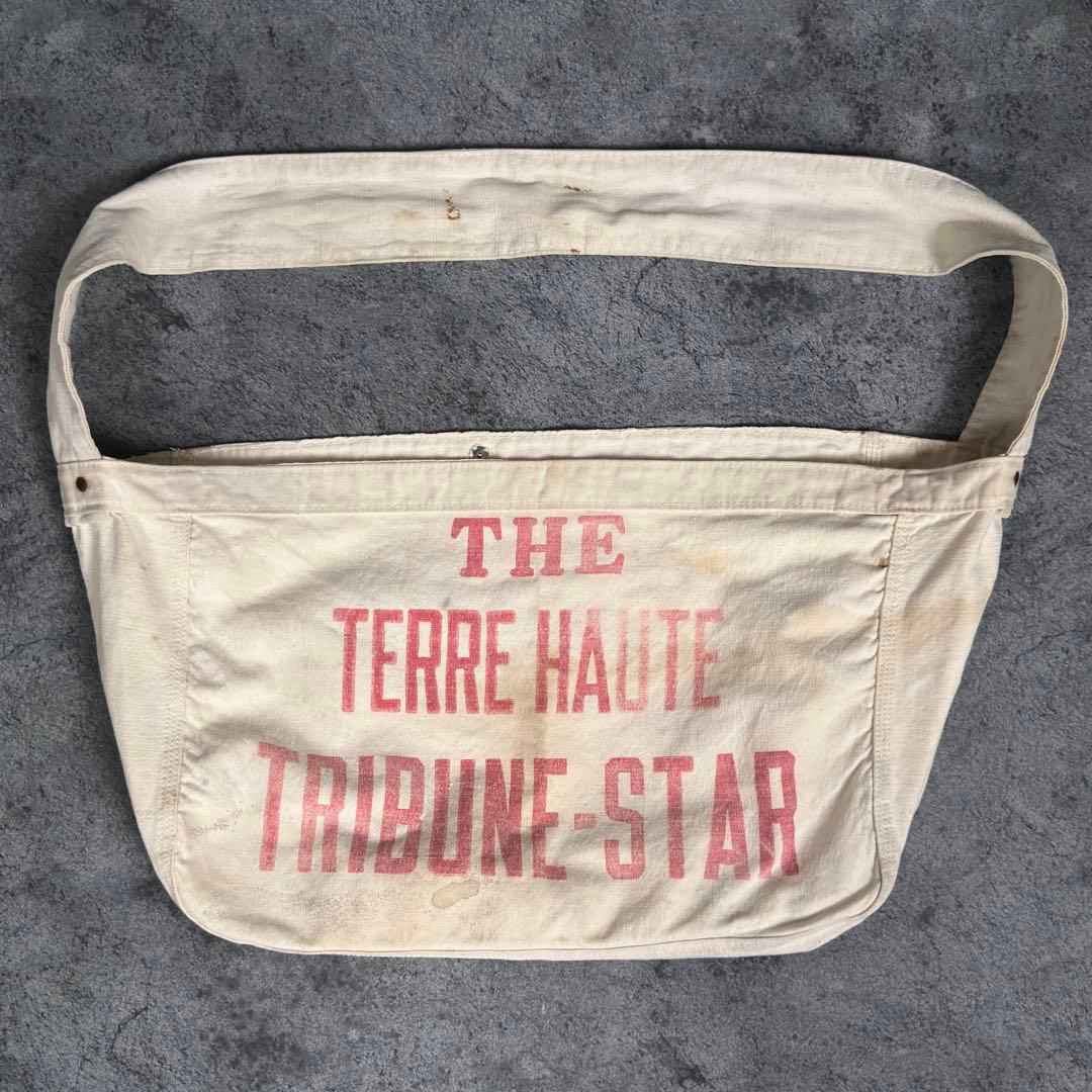 vintage 40s 50s 60s ビンテージ 3段 ニュースペーパーバッグ - メルカリ