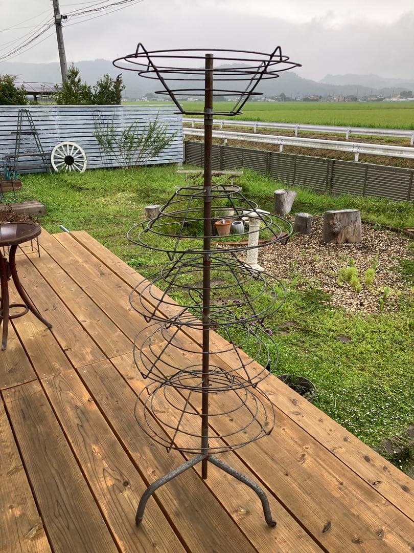 昭和レトロ　アイアンラック5段　雑貨等什器　インダストリアル　シャビー