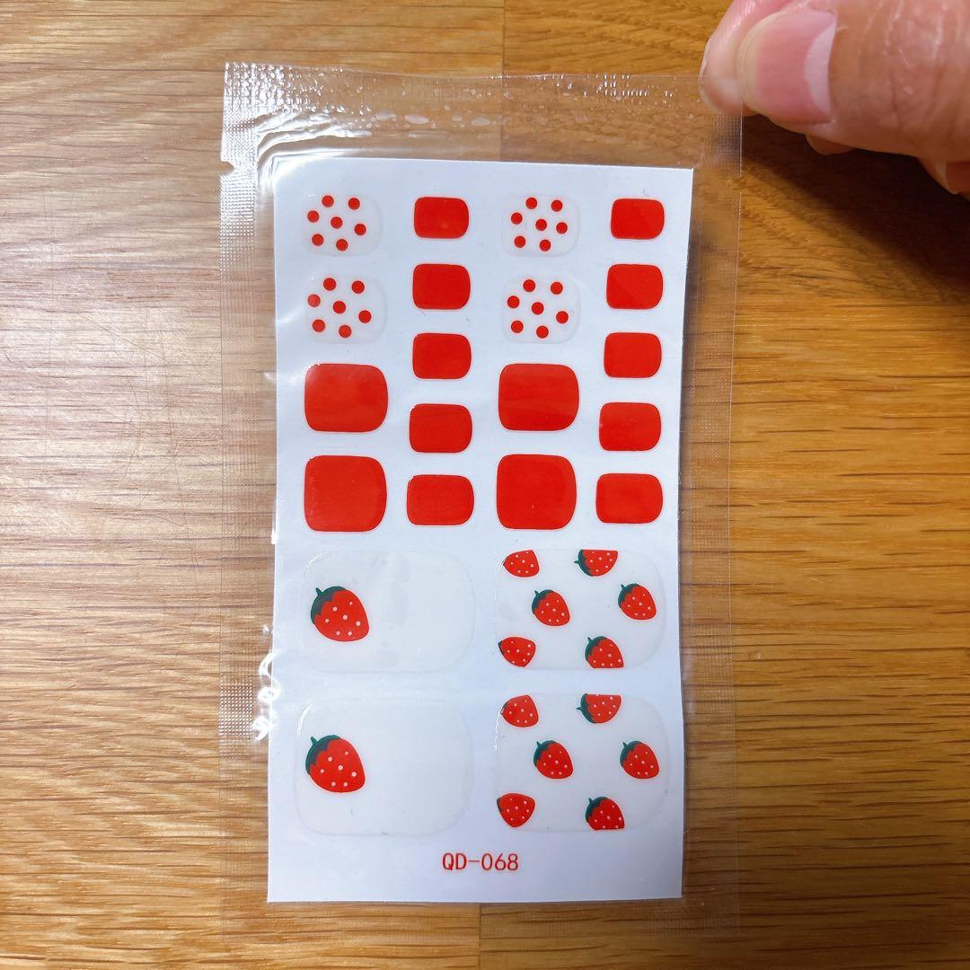 新品❣️足の爪 ネイルシール ネイルステッカー ネイルラップ ネイルアクセサリー