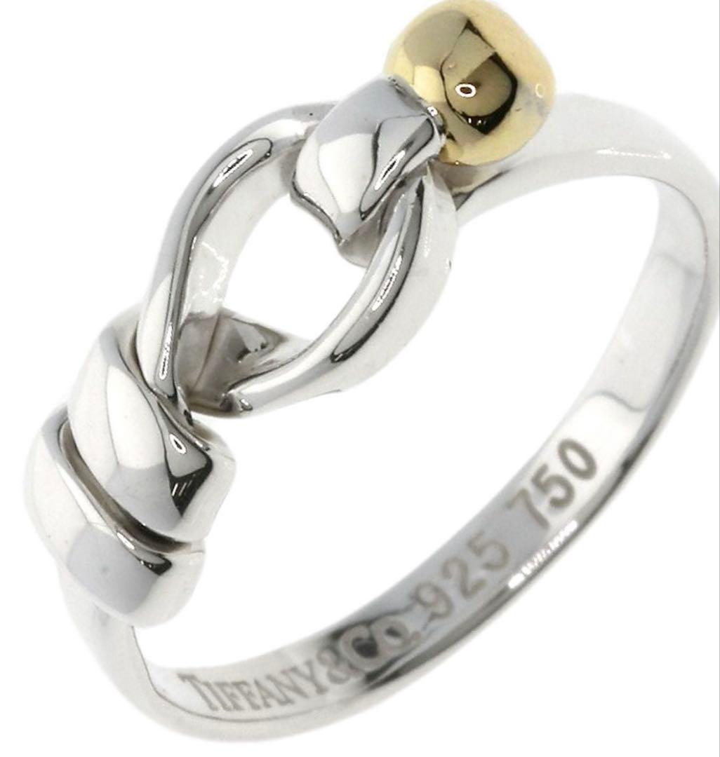 鑑定済み！TIFFANY リング 指輪 フック＆アイ ラブノット k18 TIFFANY&Co.（ティファニー） 指輪 レディース メンズ ラブノット