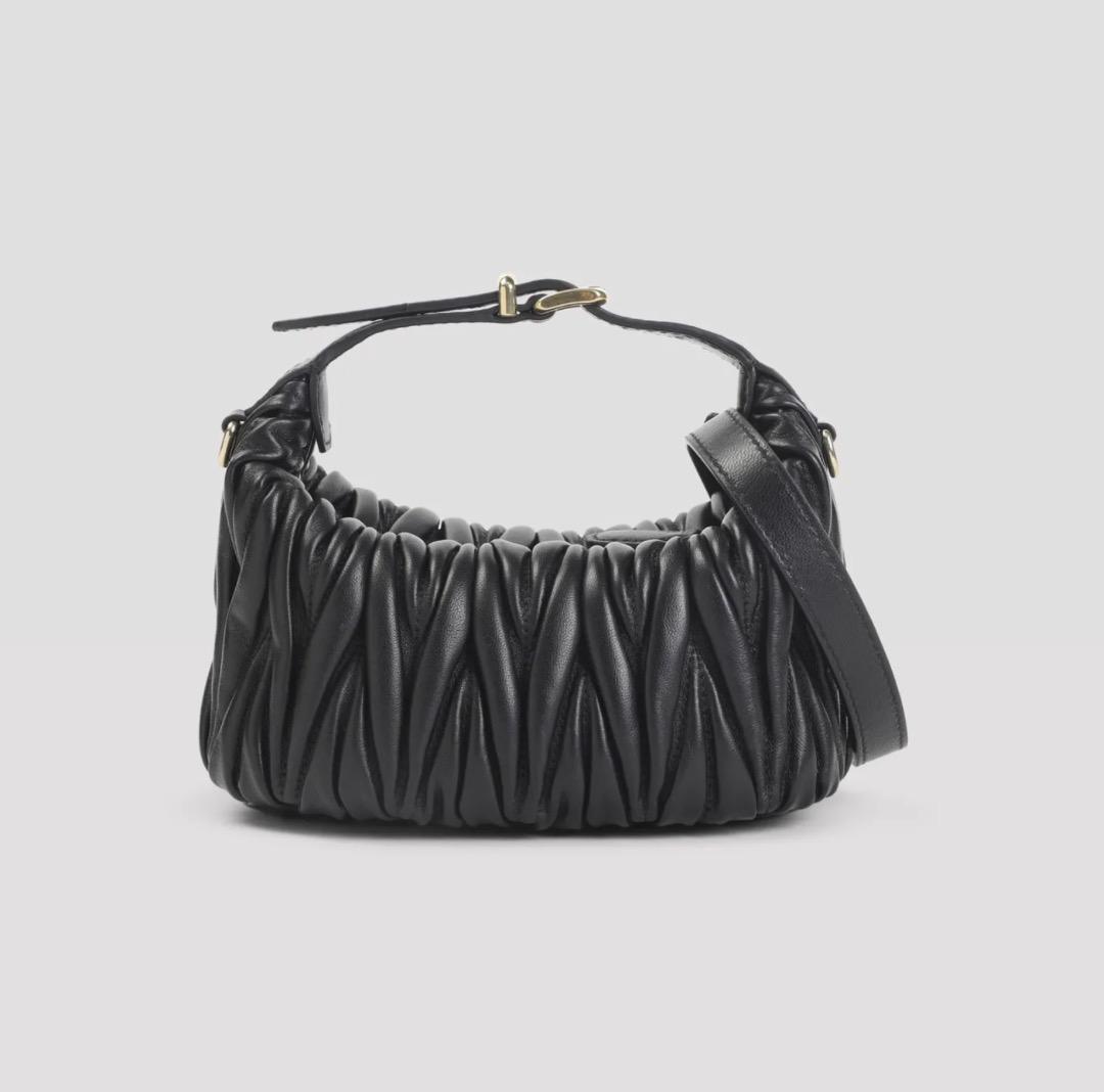 MIU MIU ミュウミュウマテラッセ ナッパレザー ポーチ バッグ 新品正規