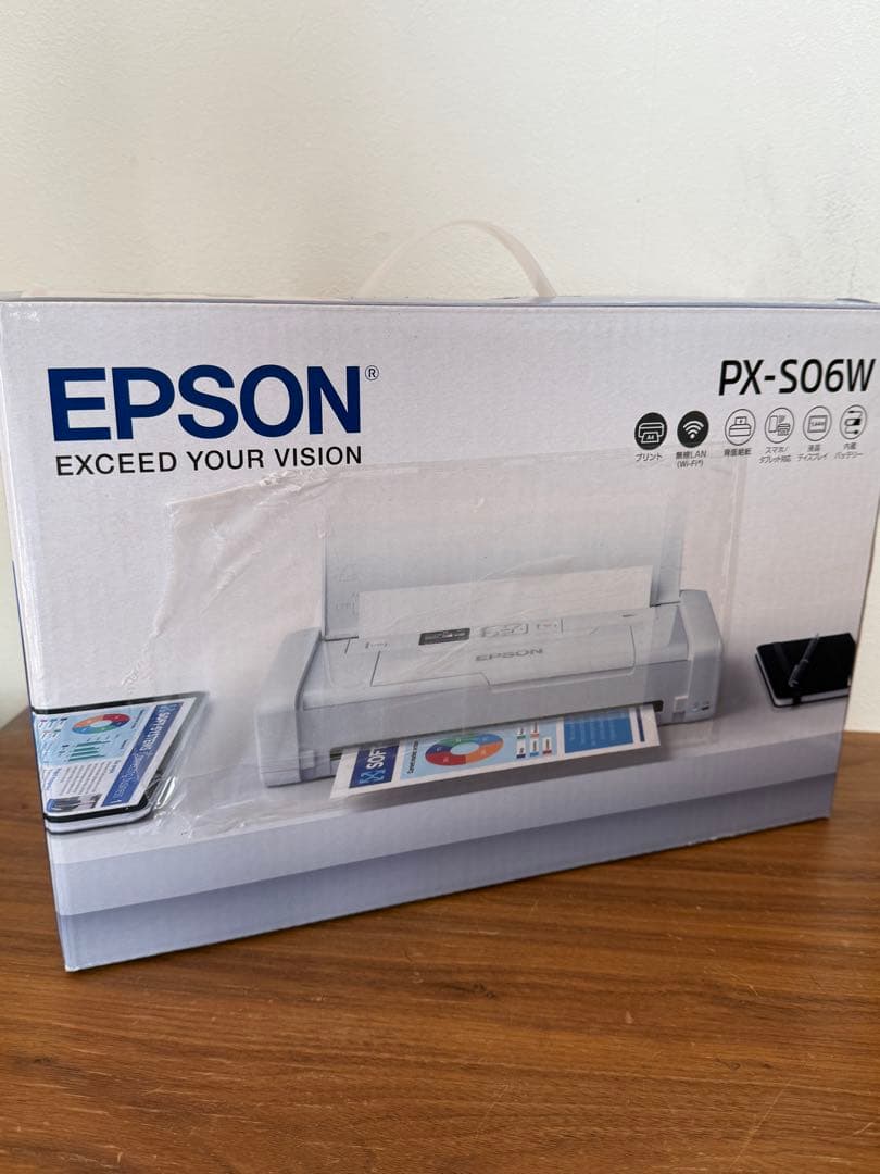【新品】EPSONモバイルプリンターPX-S06W