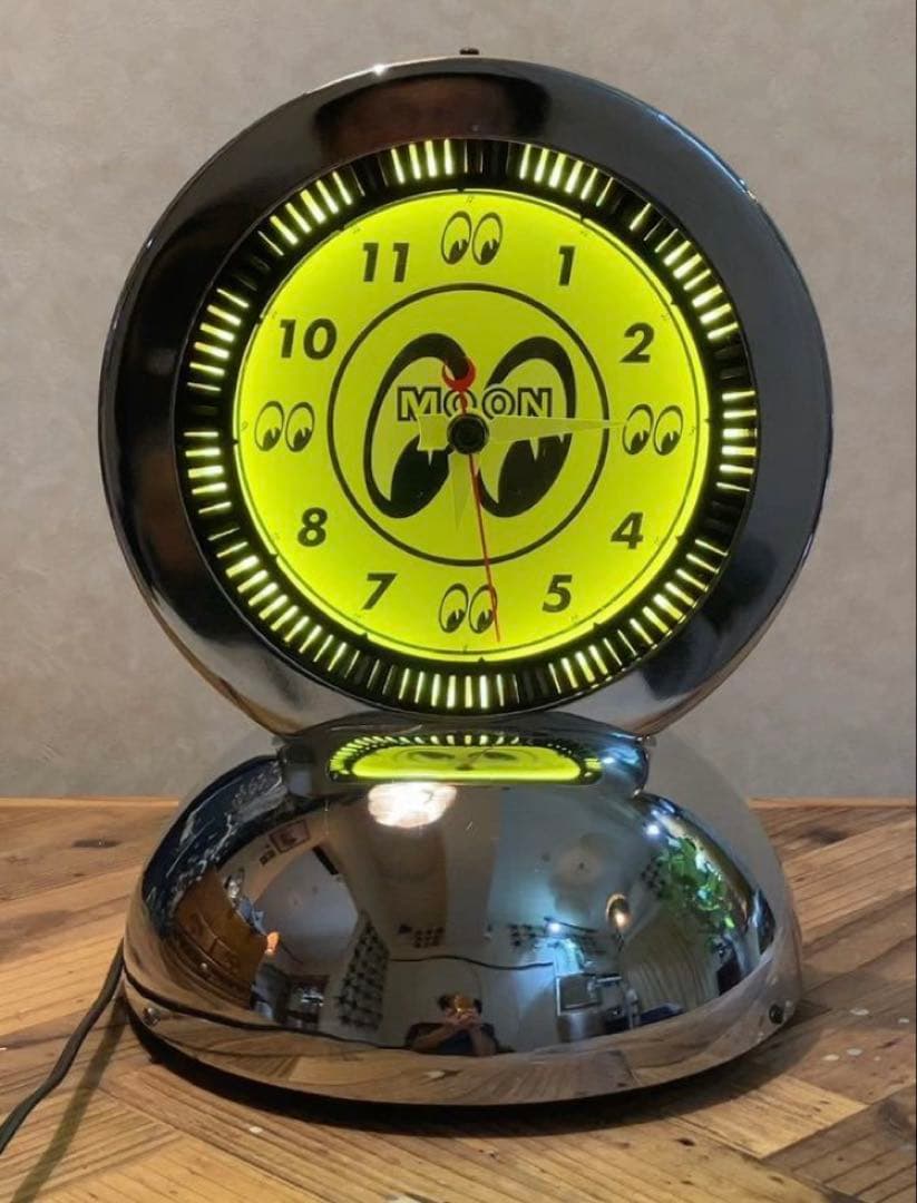 ムーンアイズ スピナーネオンクロック アメリカ雑貨 レア 置時計