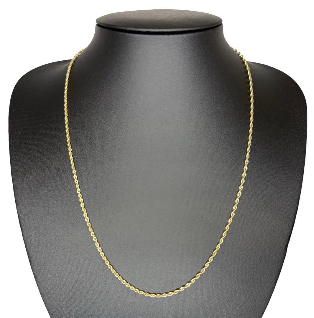 アクセサリー 10K Gold Rope Necklace 51cm 2mm 10K Solid Gold Rope Chain, 2mm – SHYNE JEWELERS