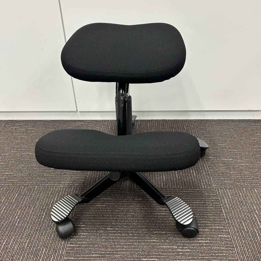 【希少】HAG バランスチェア ガス圧昇降機能 キャスター付 黒