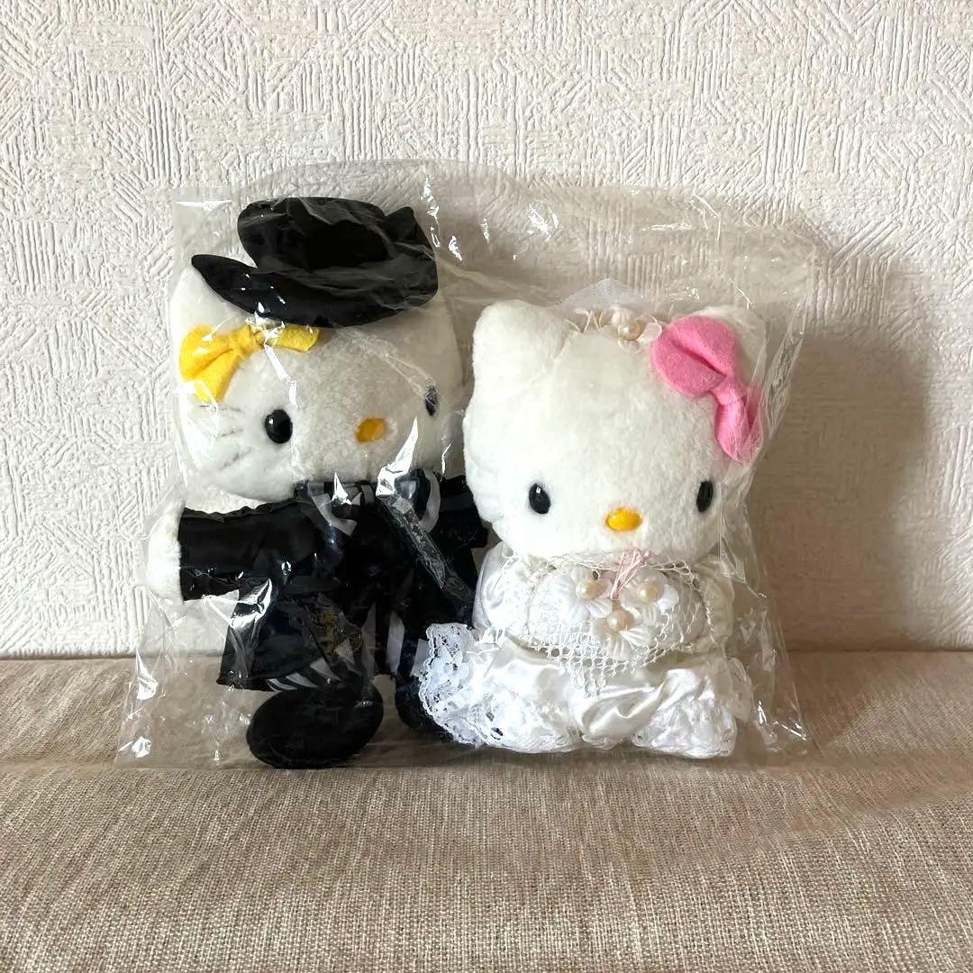 レア‼️ハローキティ タキシード&ウェディングドレス ぬいぐるみ