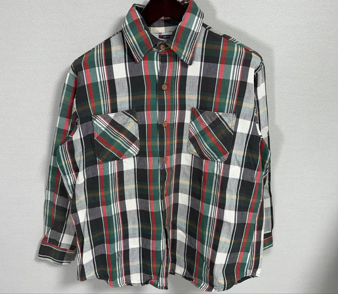 80s USA製 BIGMAC ヘビネル 好配色 ネルシャツ JC Penney - メルカリ