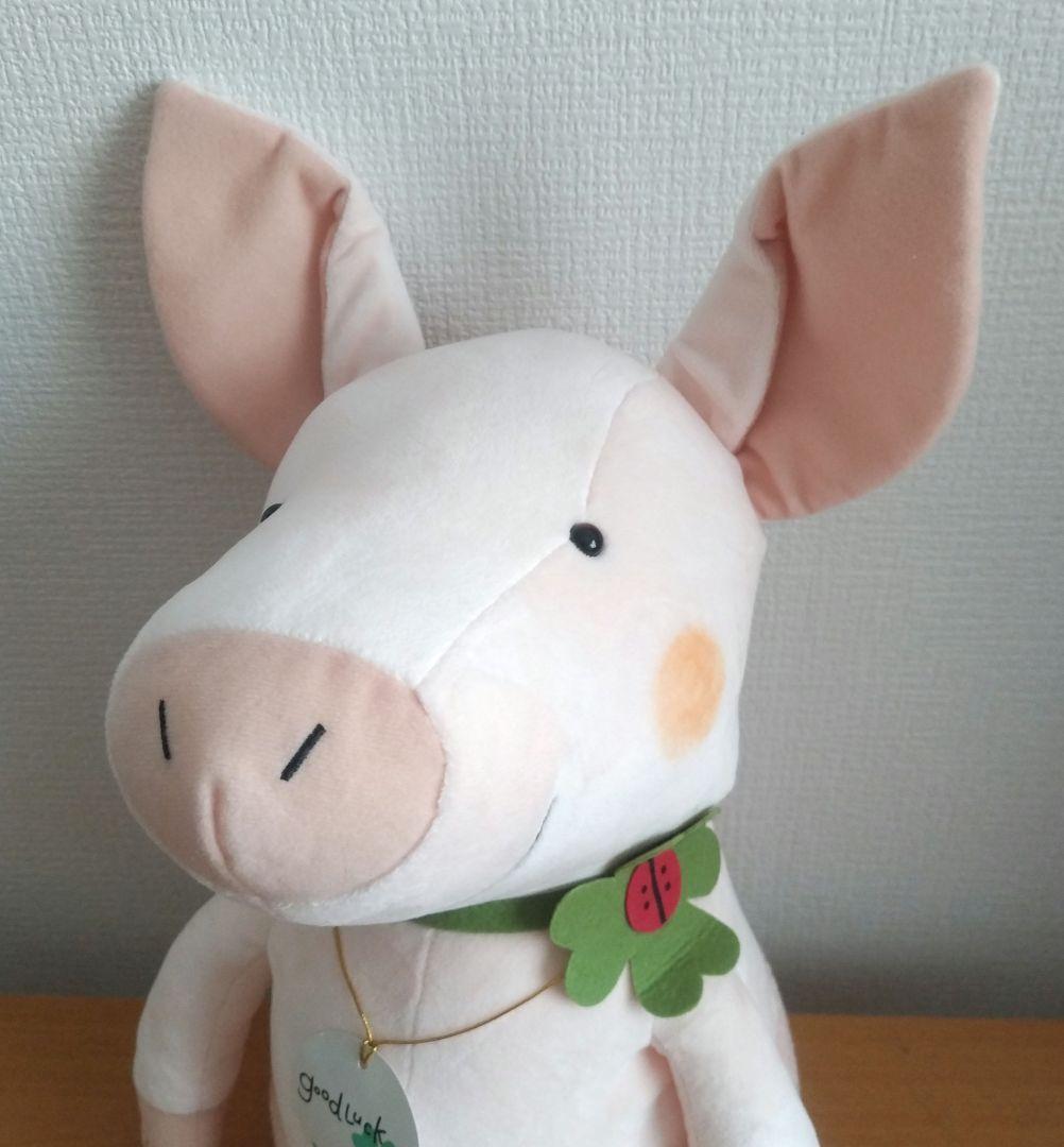 童心 グッドラック BIG ぬいぐるみ ブタ ぶた 豚 ピンク Lサイズ
