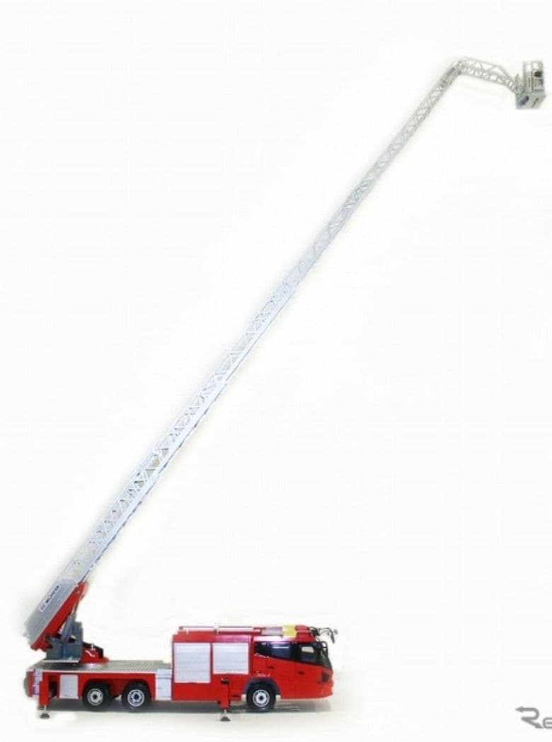 ☆激レア☆先端屈折式はしご付消防車スーパージャイロラダー（1/32