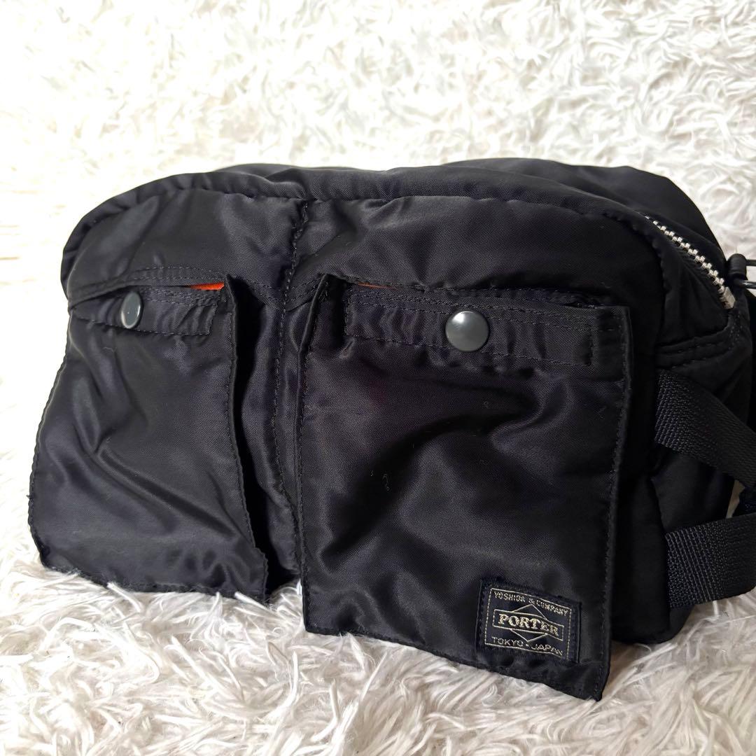 美品　ポーター 吉田鞄 タンカー ウエストバッグ ボディバッグ　黒　日本製