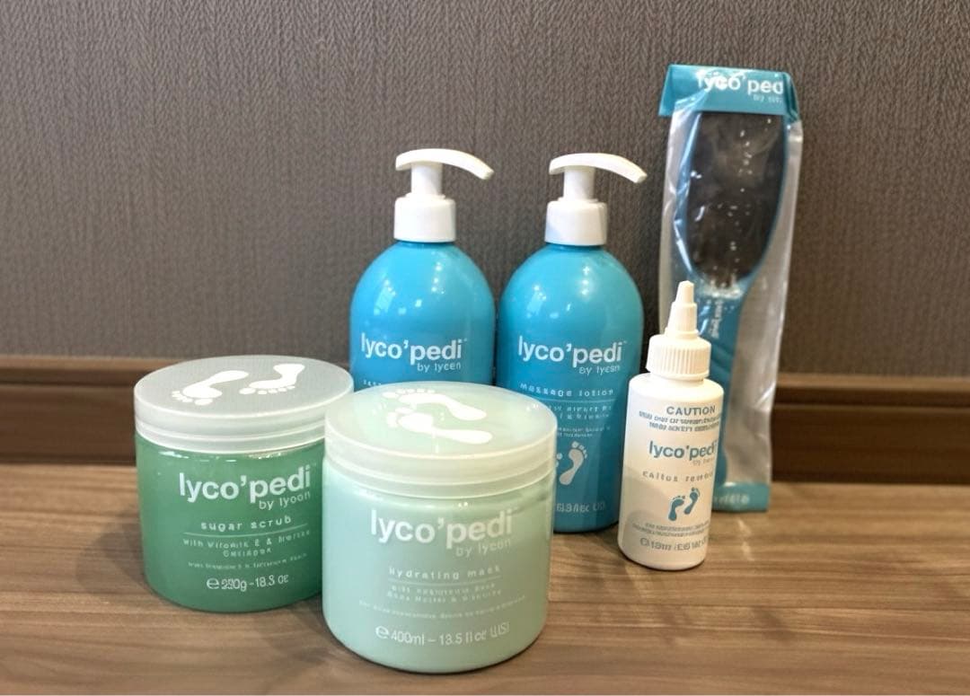 【新品未使用】Lycon ライコペディ プロ仕様フットケア 6点セット