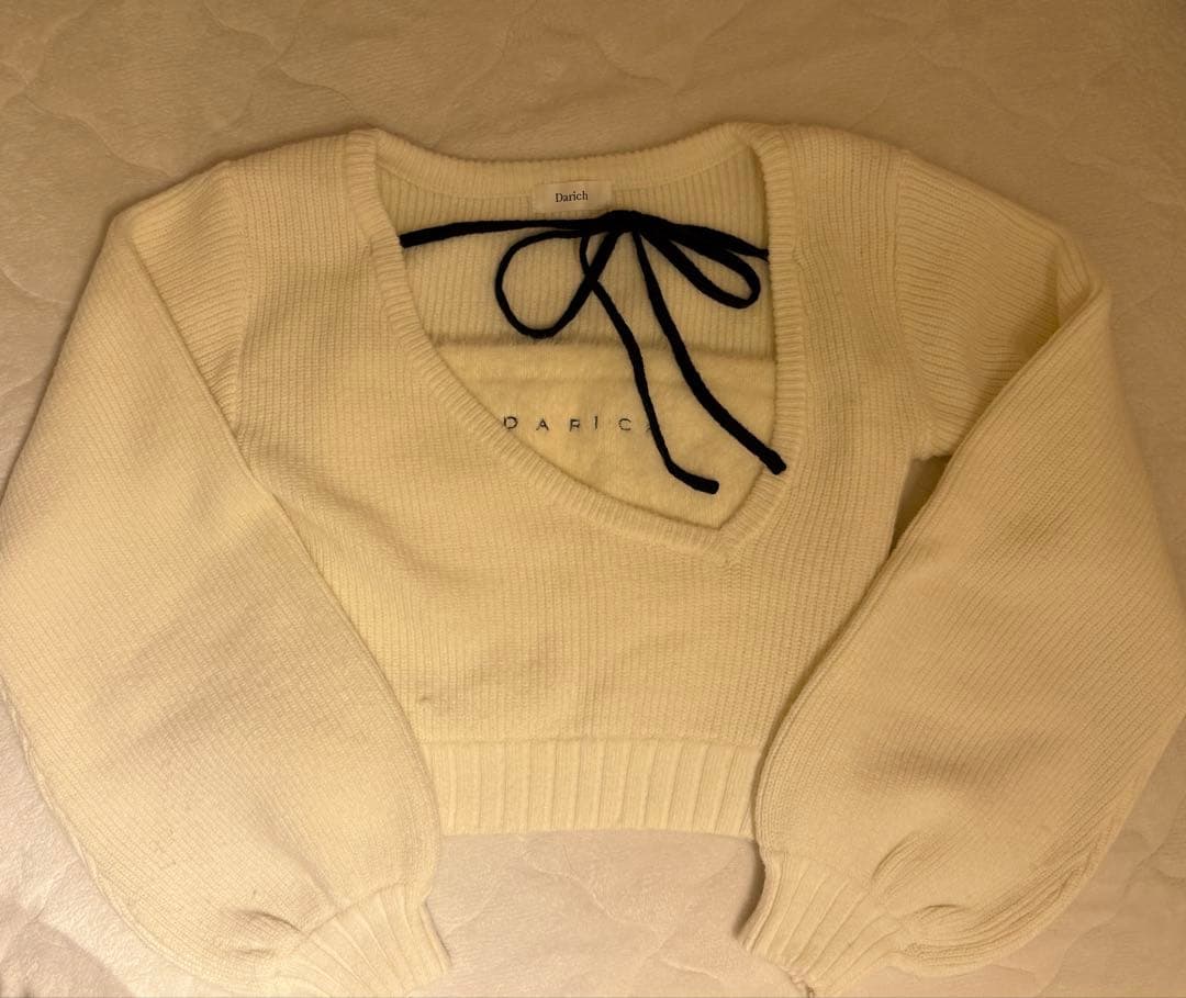 アシメレイヤードニットトップス　ダーリッチ darich