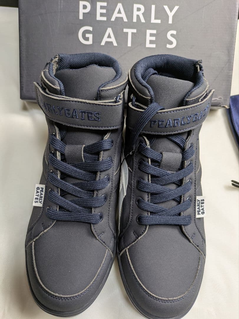 新品タグ付【PEARLY GATES 】 ゴルフシューズ 23.5 ハイカット