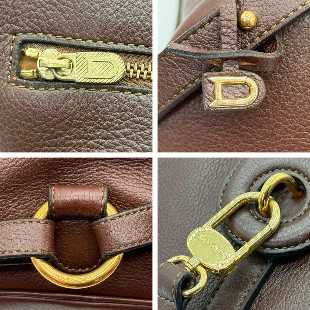 DELVAUX デルヴォー カーフ レザー 本革 リュックサック バックパック