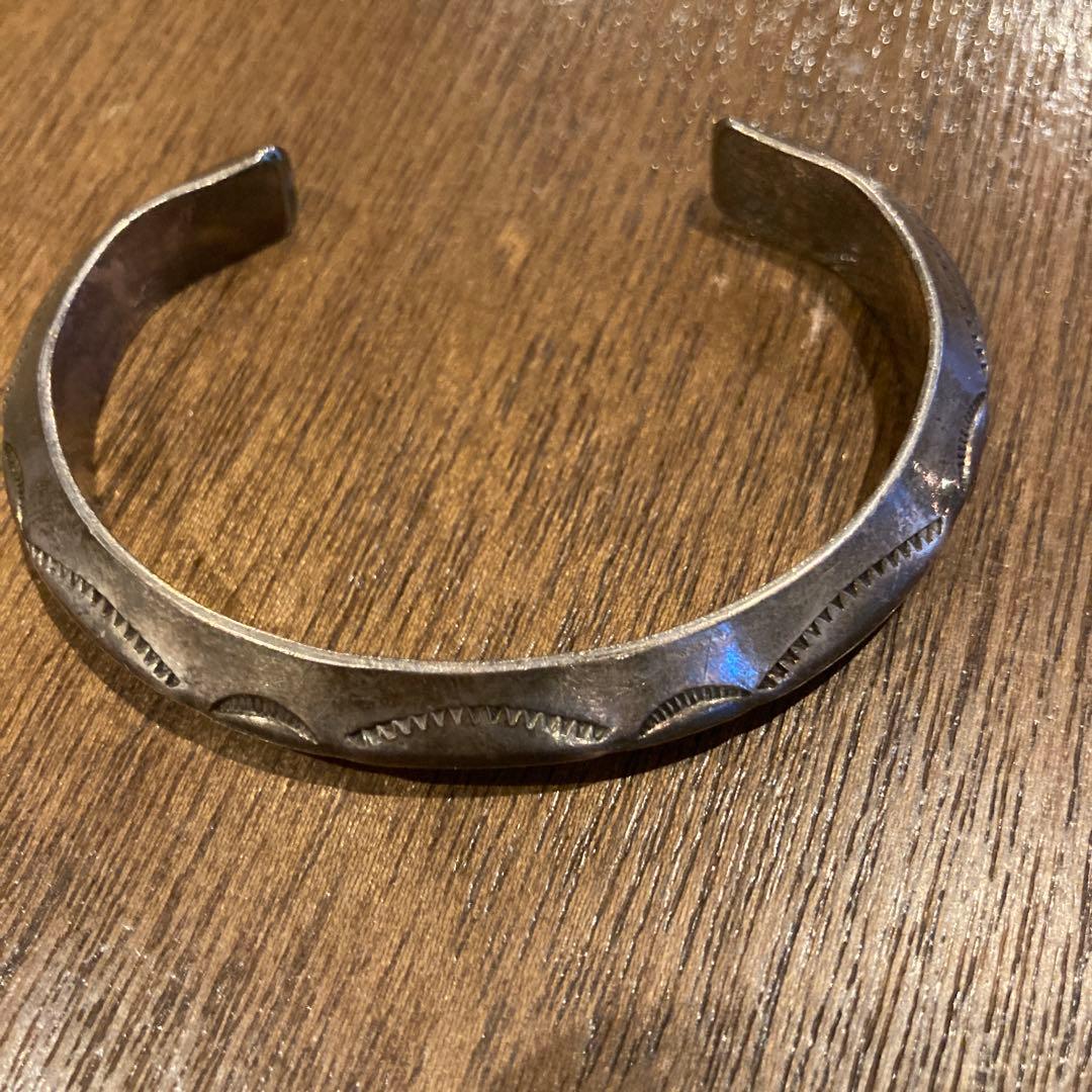 O*h様 ⭐️シルバー 波状模様 カフブレスレット⭐️ シルバー ブレスレット 幅10mm 18cm-21cm いぶし加工 GIU716-OX