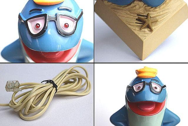 1980's チャーリーザツナ ビンテージ 電話機 スターキスト ソフビ 貯金箱