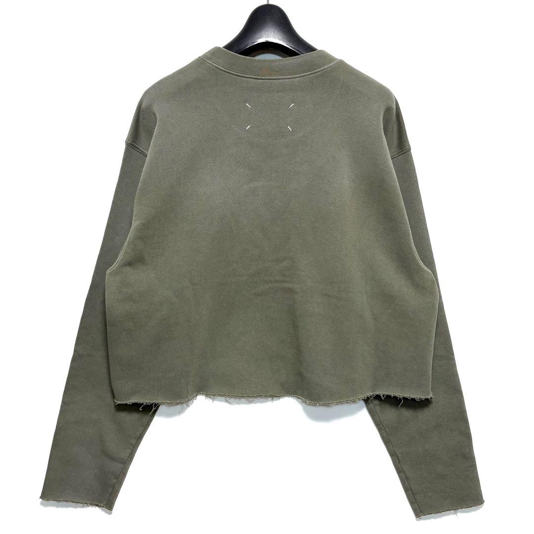 新品 Maison Margiela カットオフ短丈スウェット M オリーブ - メルカリ
