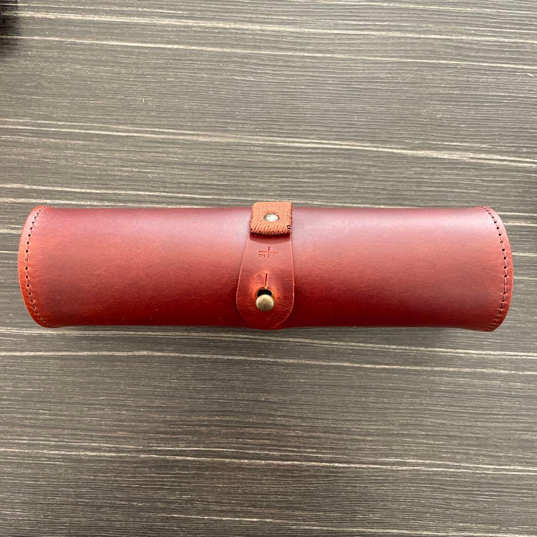 新品　m+ [エムピウ] rotolo メガネケース ブラウン　ギャランティあり