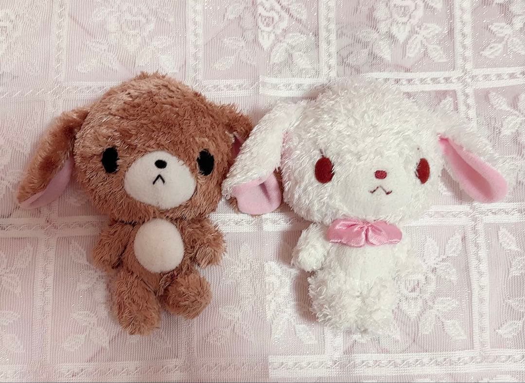 サンリオ シュガーバニーズ ぬいぐるみ しろうさ くろうさ