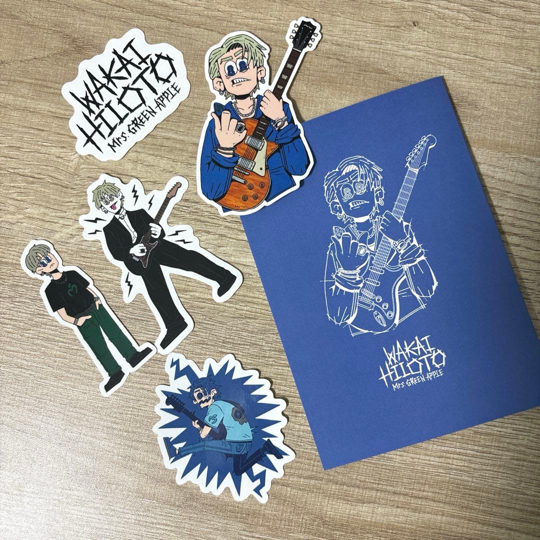 Mrs. GREEN APPLE 若井滉斗 バースデーステッカーセット - メルカリ