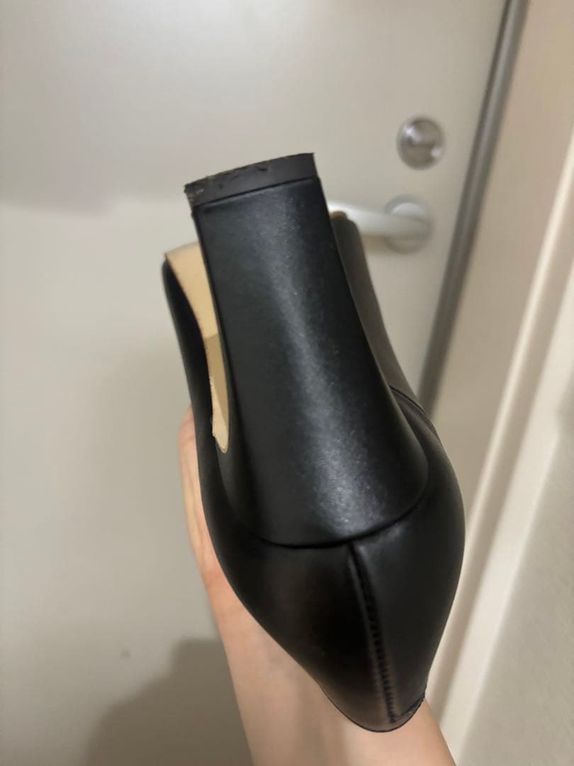 ゆきぽよ様専用 DIANA 黒 スクエアトゥ パンプス ヒール約7cm - メルカリ