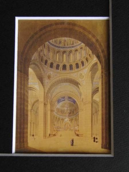 サクレ＝クール聖堂設計コンクール応募作品；内部、希少な画集より