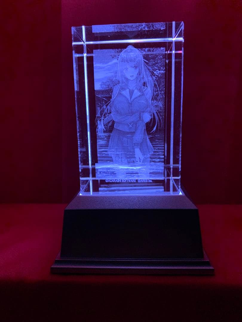 1点のみ　ピロ水　アマカノ2 3Dクリスタル　黒姫結灯