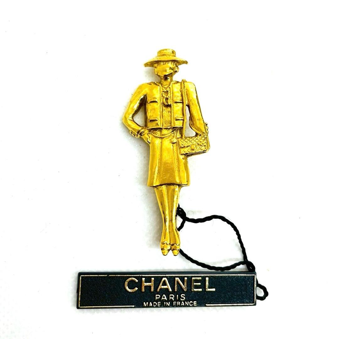 【mh/11.23/30】シャネル CHANELマドモアゼルモチーフ ブローチ