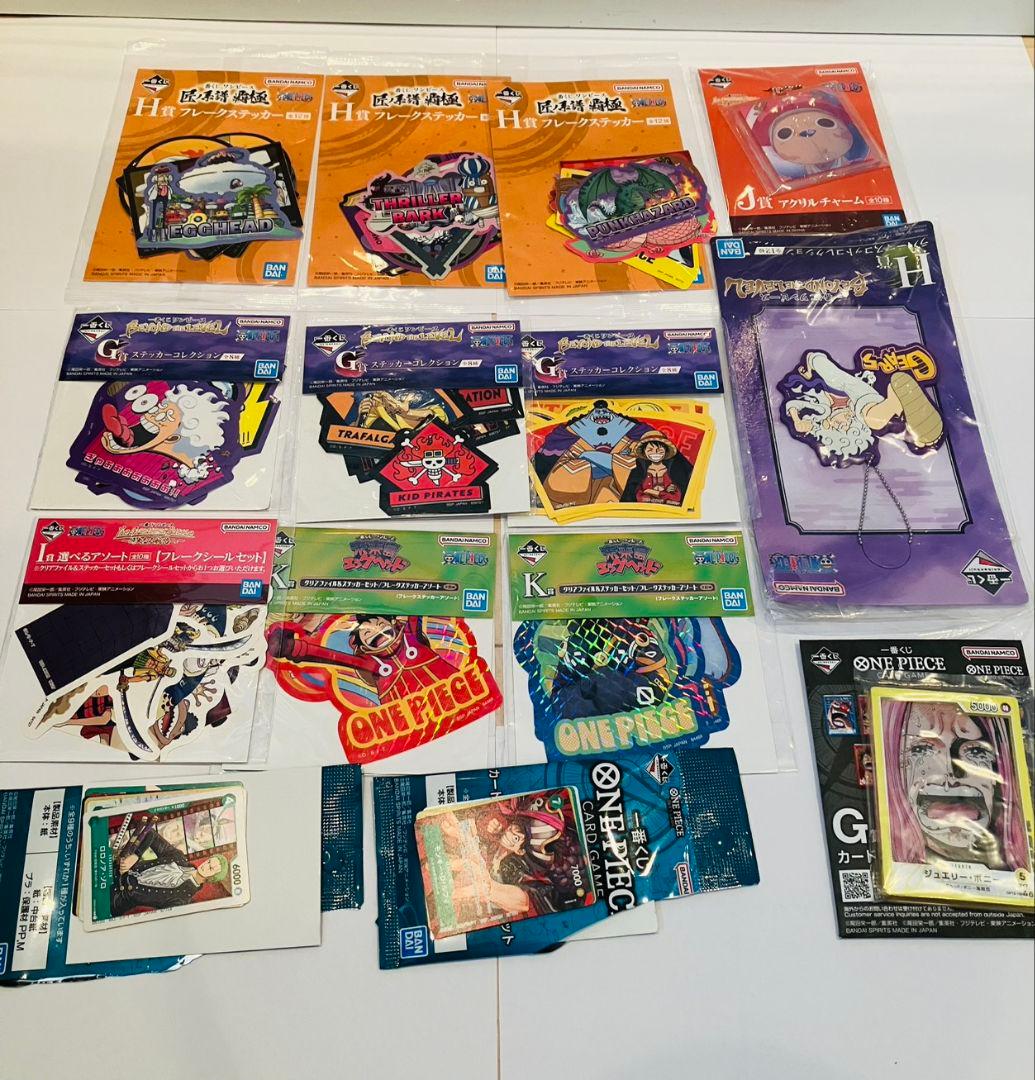 一番くじ ワンピース ステッカー&アクリル&ラバー セット - メルカリ