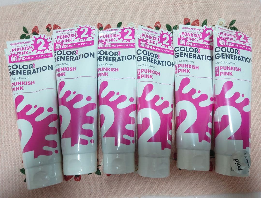 カラージェネレーション パンキッシュピンク 6本セット