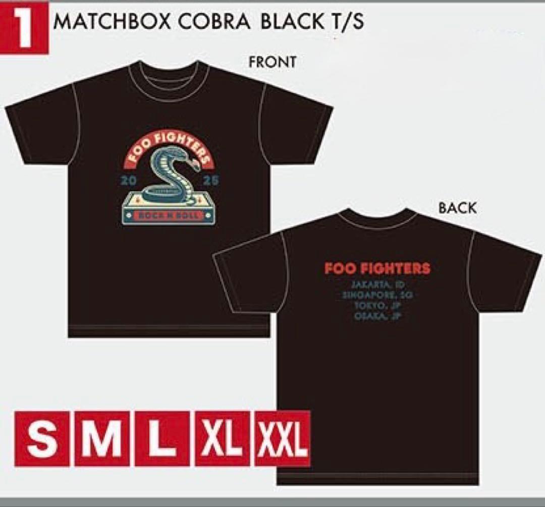 (新品)FOO FIGHTERS MATCHBOX COBRA Tシャツ