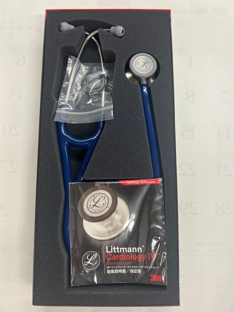 未使用　リットマン 聴診器 カーディオロジーIV 6154(ネイビーブルー)
