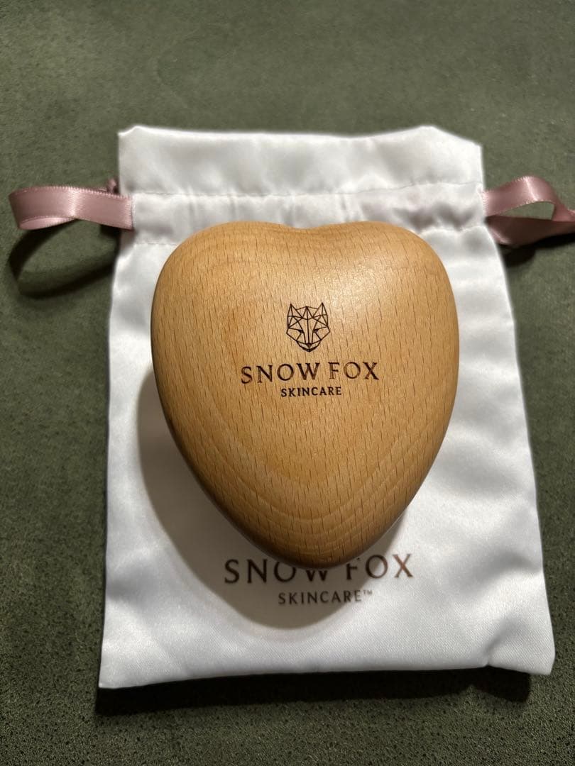 スノーフォックス ミニハートヘアブラシ プレミアム FOX カッサ ウッド ミニハート ヘアブラシSNOW FOX