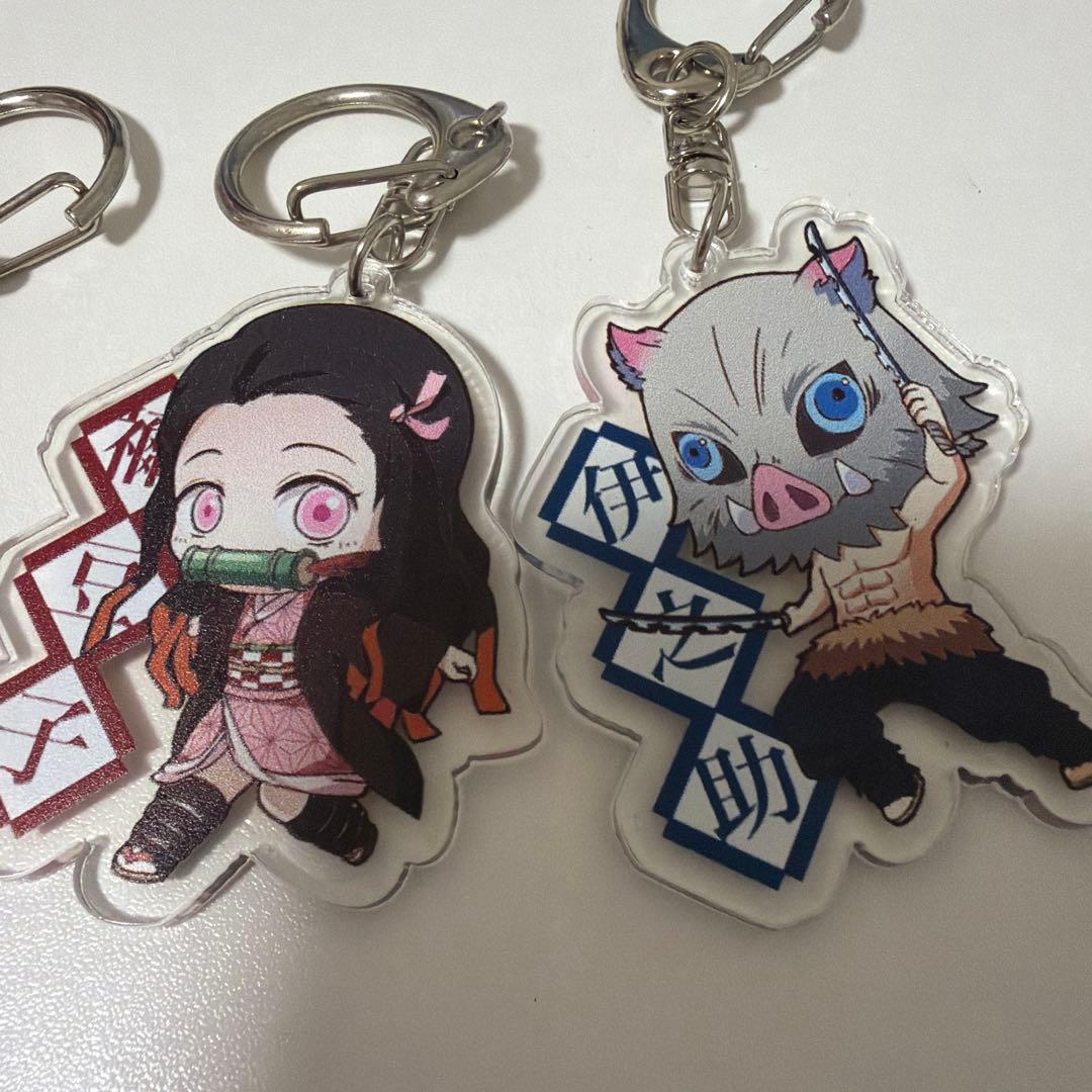 鬼滅の刃 キーホルダー 竈門炭治郎 冨岡義勇 我妻善逸 竈門禰豆子 嘴平