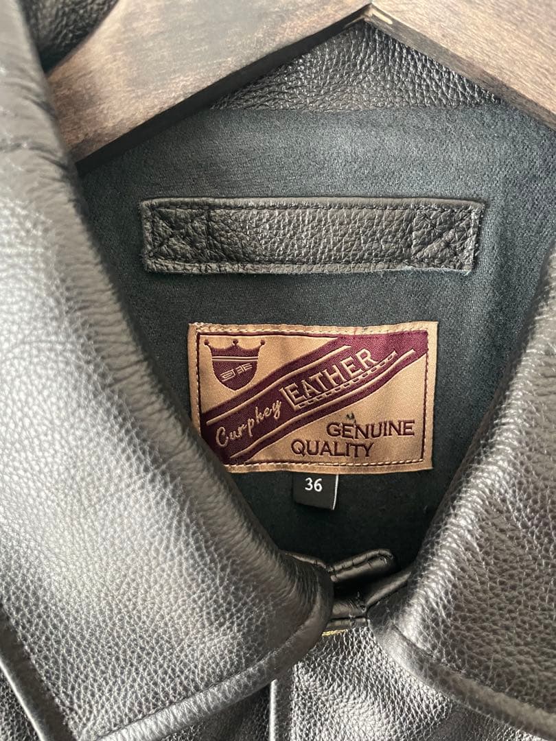 レザーコーチジャケット サイズ36 極美品 Mサイズ程度 - メルカリ