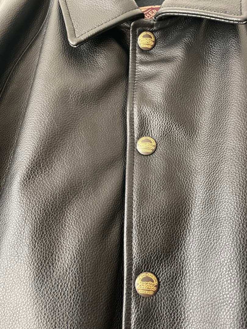 レザーコーチジャケット サイズ36 極美品 Mサイズ程度 - メルカリ