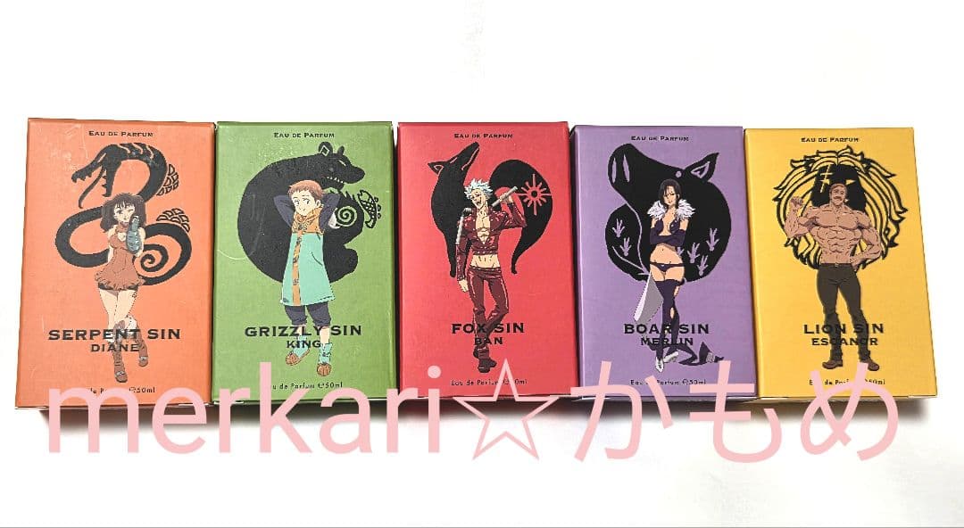 七つの大罪✧オードパルファム✧フレグランス✧セット✧新品未使用