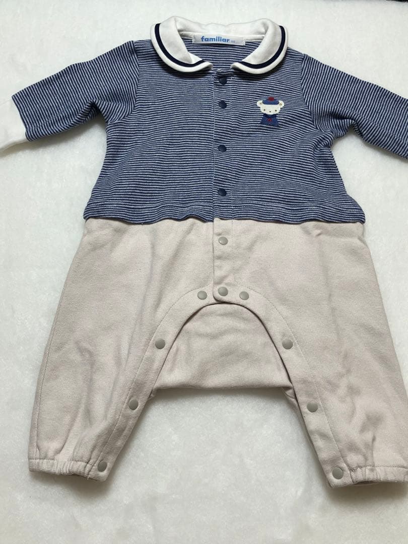 ファミリア セーラー 長袖ロンパース カバーオール 60 - メルカリ