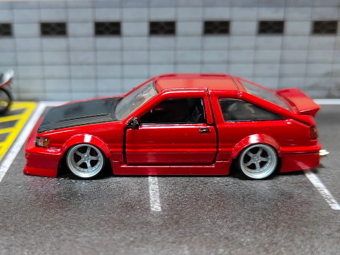 トミカ改造 トヨタ レビン フルエアロ プレミアム ☆深リム ☆ホット